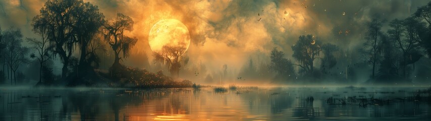 Exploration of a parallel dimension with surreal landscapes and otherworldly creatures super ultrawide wallpaper