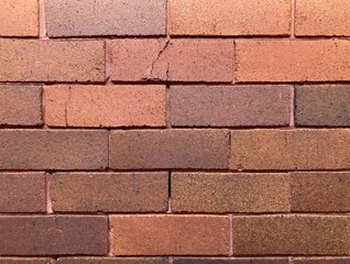 Fototapeta premium Vintage reddish brown brick wall