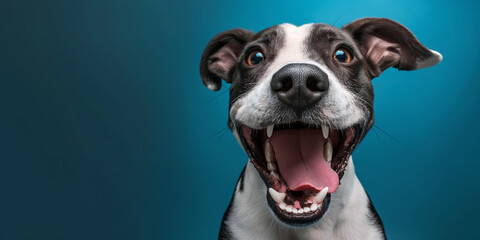 Photo of happy excited dog - Powered by Adobe