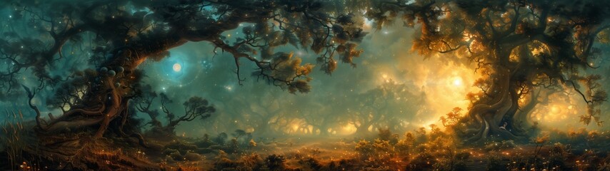  Exploration of a Parallel Dimension with Surreal Landscapes super ultrawide wallpaper