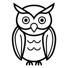 owl illustration mascot,owl silhouette,owl vector,icon,svg,characters,Holiday t shirt,black owl  drawn trendy logo Vector illustration,owl line art on a white background