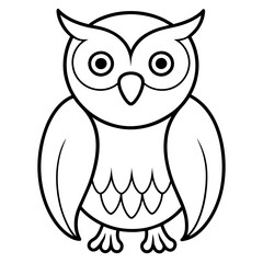 owl illustration mascot,owl silhouette,owl vector,icon,svg,characters,Holiday t shirt,black owl  drawn trendy logo Vector illustration,owl line art on a white background