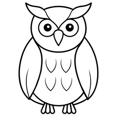 owl illustration mascot,owl silhouette,owl vector,icon,svg,characters,Holiday t shirt,black owl  drawn trendy logo Vector illustration,owl line art on a white background