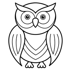 owl illustration mascot,owl silhouette,owl vector,icon,svg,characters,Holiday t shirt,black owl  drawn trendy logo Vector illustration,owl line art on a white background