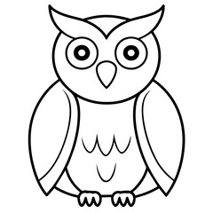 owl illustration mascot,owl silhouette,owl vector,icon,svg,characters,Holiday t shirt,black owl  drawn trendy logo Vector illustration,owl line art on a white background