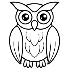 owl illustration mascot,owl silhouette,owl vector,icon,svg,characters,Holiday t shirt,black owl  drawn trendy logo Vector illustration,owl line art on a white background