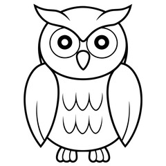 owl illustration mascot,owl silhouette,owl vector,icon,svg,characters,Holiday t shirt,black owl  drawn trendy logo Vector illustration,owl line art on a white background