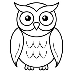 owl illustration mascot,owl silhouette,owl vector,icon,svg,characters,Holiday t shirt,black owl  drawn trendy logo Vector illustration,owl line art on a white background
