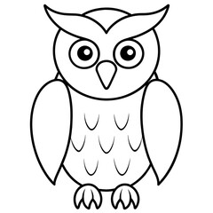 owl illustration mascot,owl silhouette,owl vector,icon,svg,characters,Holiday t shirt,black owl  drawn trendy logo Vector illustration,owl line art on a white background