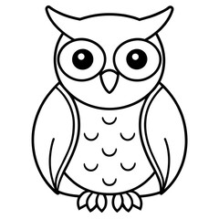 owl illustration mascot,owl silhouette,owl vector,icon,svg,characters,Holiday t shirt,black owl  drawn trendy logo Vector illustration,owl line art on a white background
