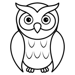 owl illustration mascot,owl silhouette,owl vector,icon,svg,characters,Holiday t shirt,black owl  drawn trendy logo Vector illustration,owl line art on a white background