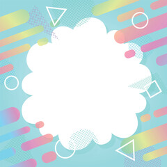 ポップなモコモコフレーム