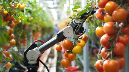 Robotic harvesters gently pick ripe fruits and vegetables, reducing labor costs and minimizing damage to the produce.