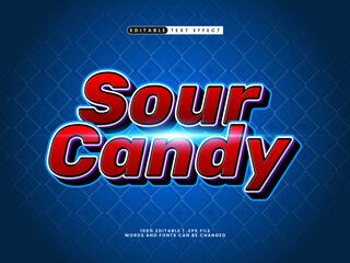 sour candy editable text effect