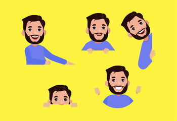 Peeping people collection of illustration