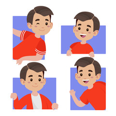 Peeping people collection of illustration