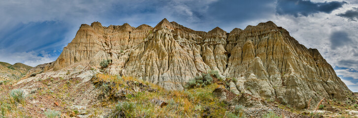 Badlands formation in Saskatchewan