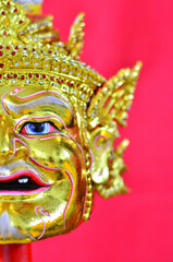 POR GAE, Thai Hermit Khon Mask  or Phra Ruesi is considered a sacred object by people in various fields of art. They are all popular and respected.
