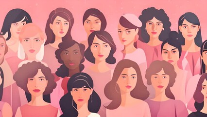 Group of Women Standing Together Generative AI