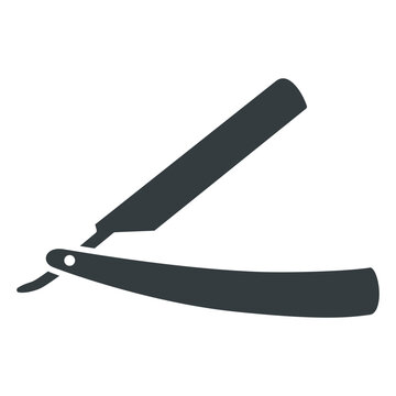 recommend clip art: Straight razor icon vector design template