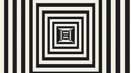 Minimalist Black and White Geometric Pattern