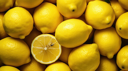 Fresh lemons background. Fresh Lemons