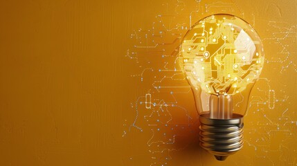 Innovative Technology Concept: Illuminating the Path to Bright Ideas