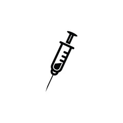 injection flat vector icon logo