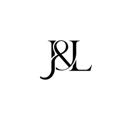 Initial Letter Logo. Ampersand Symbol. Logotype design. Simple Luxury Black Flat Vector 