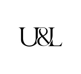 Initial Letter Logo. Ampersand Symbol. Logotype design. Simple Luxury Black Flat Vector 