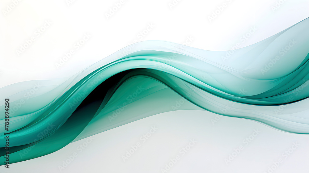 Wall mural digital technology green and white abstract concept abstract poster web page ppt background