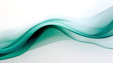 Obraz premium Digital technology green and white abstract concept abstract poster web page PPT background