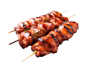 churrasco isolated on white and transparent background