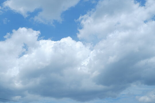 blue sky with cloud. natural background with copy space.