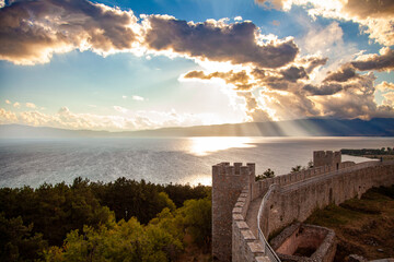 Samuel's Fortress, old town of Ohrid, North Macedonia