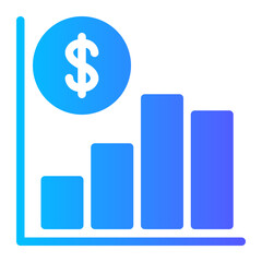 financial analysis gradient icon