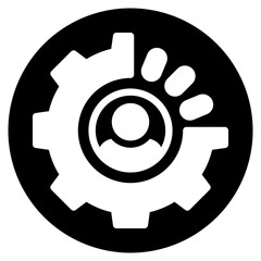 human resource glyph icon