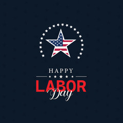Happy Labor Day Background Design Greeting Card Banner Poster Vector Illustration 