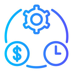 business operations gradient icon