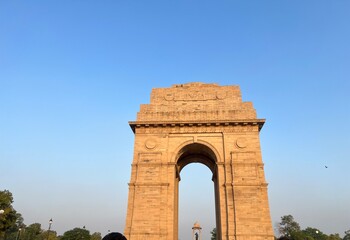 Fototapeta na wymiar India Gate New Delhi famous historical monuments of india 