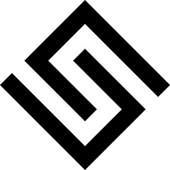 Rhombus style vector symbol for logo