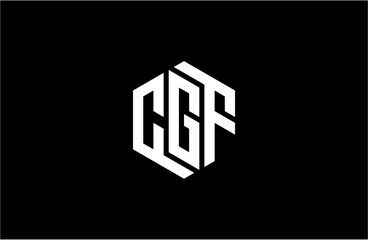 CGF creative letter logo design vector icon illustration