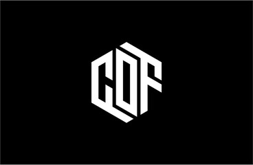 COF creative letter logo design vector icon illustration