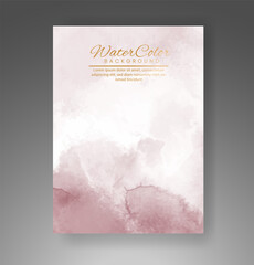 Cover template with watercolor background. Design for your cover, date, postcard, banner, logo.