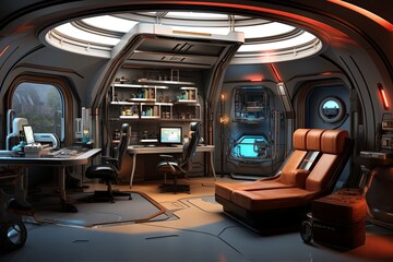 Futurist Virtual Reality Game Room Inspirations: Biometric Security & Hidden Compartments Emerge 