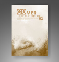 Cover template with watercolor background. Design for your cover, date, postcard, banner, logo.