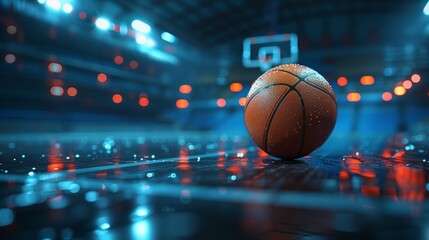 Basketball Court Drama: A Ball, The Game, and Glowing Ambition