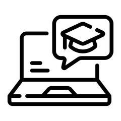 elearning Line Icon