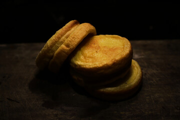 photos of traditional Indonesian, Asian, Chinese cakes. photo of original pancakes