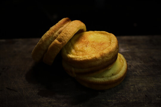 photos of traditional Indonesian, Asian, Chinese cakes. photo of original pancakes